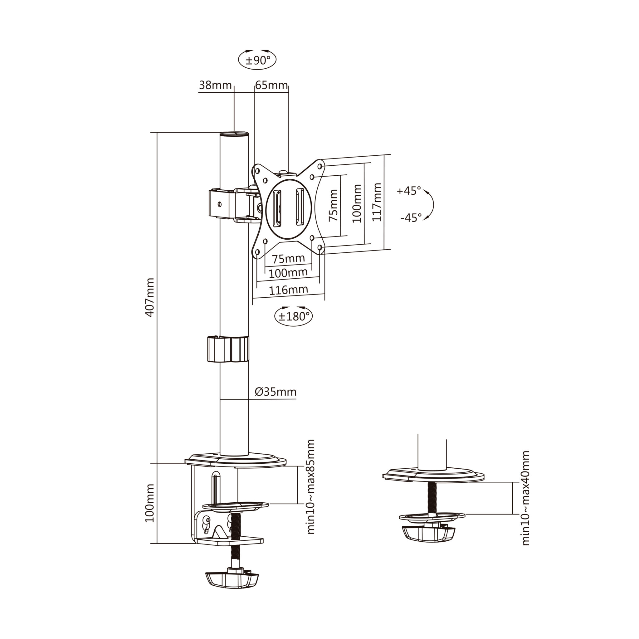 Soporte Articulado Para Monitor TM Electron