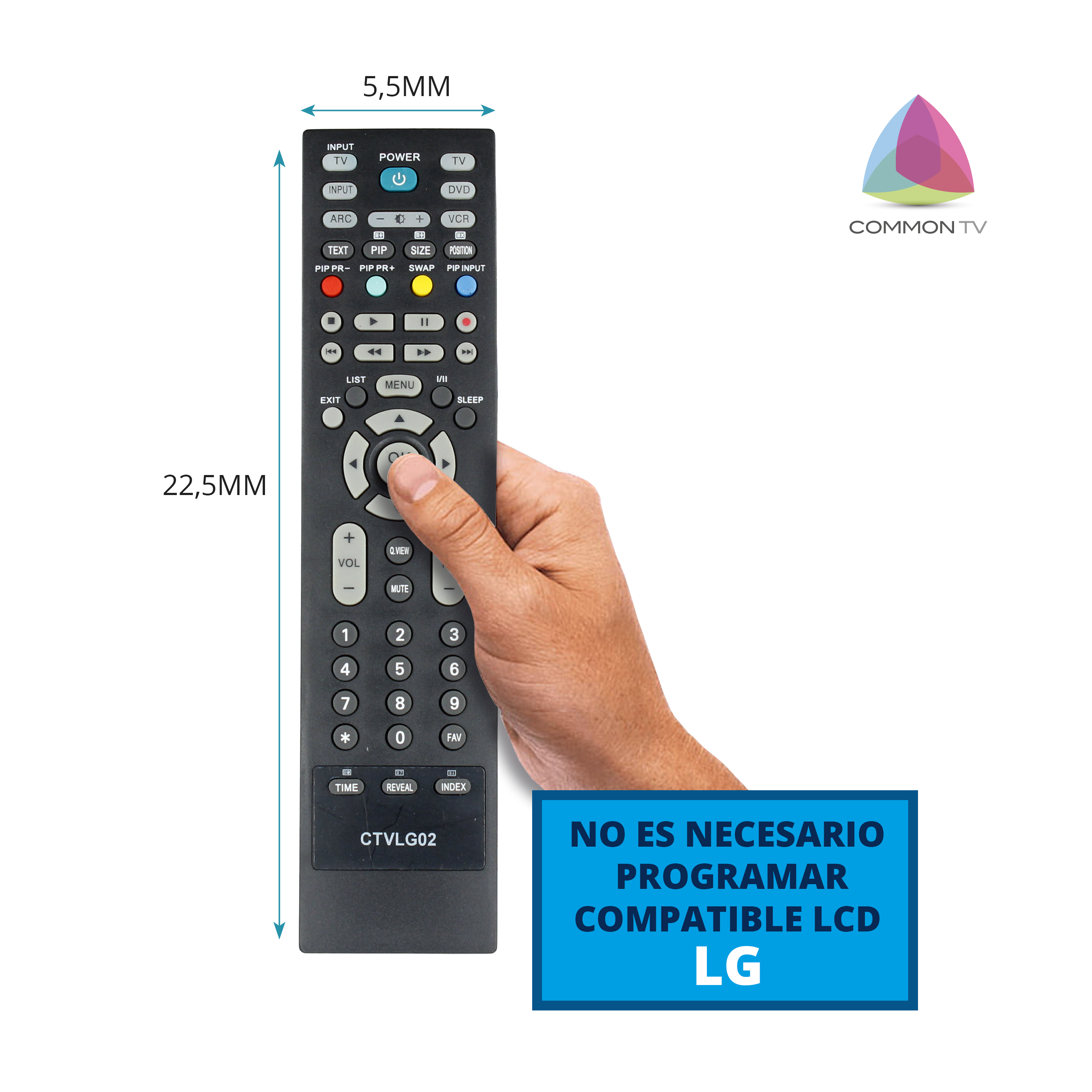 Mando Televisión LG (Compatible)