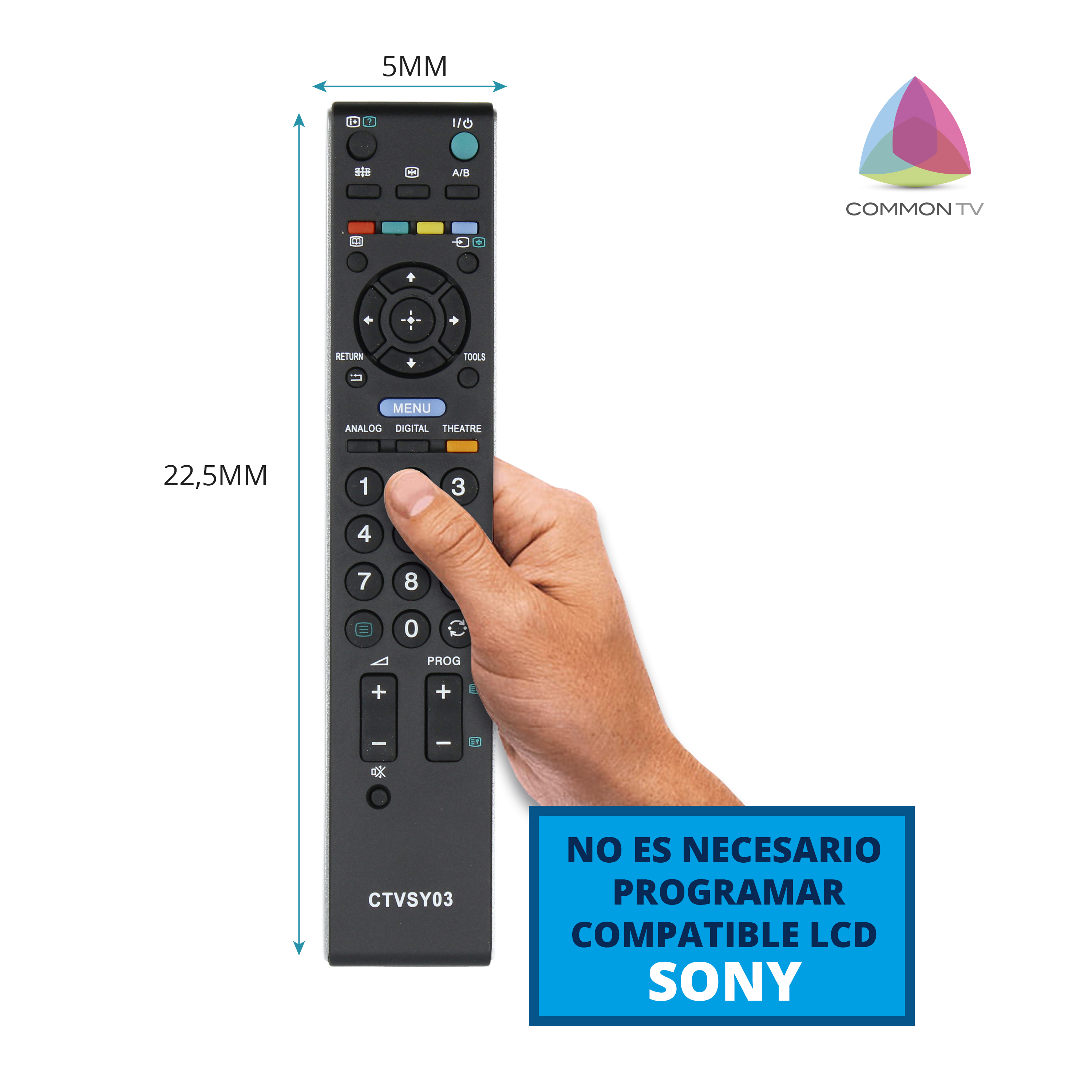TM Electron CTVSY03 Mando a Distancia Compatible con TV Sony