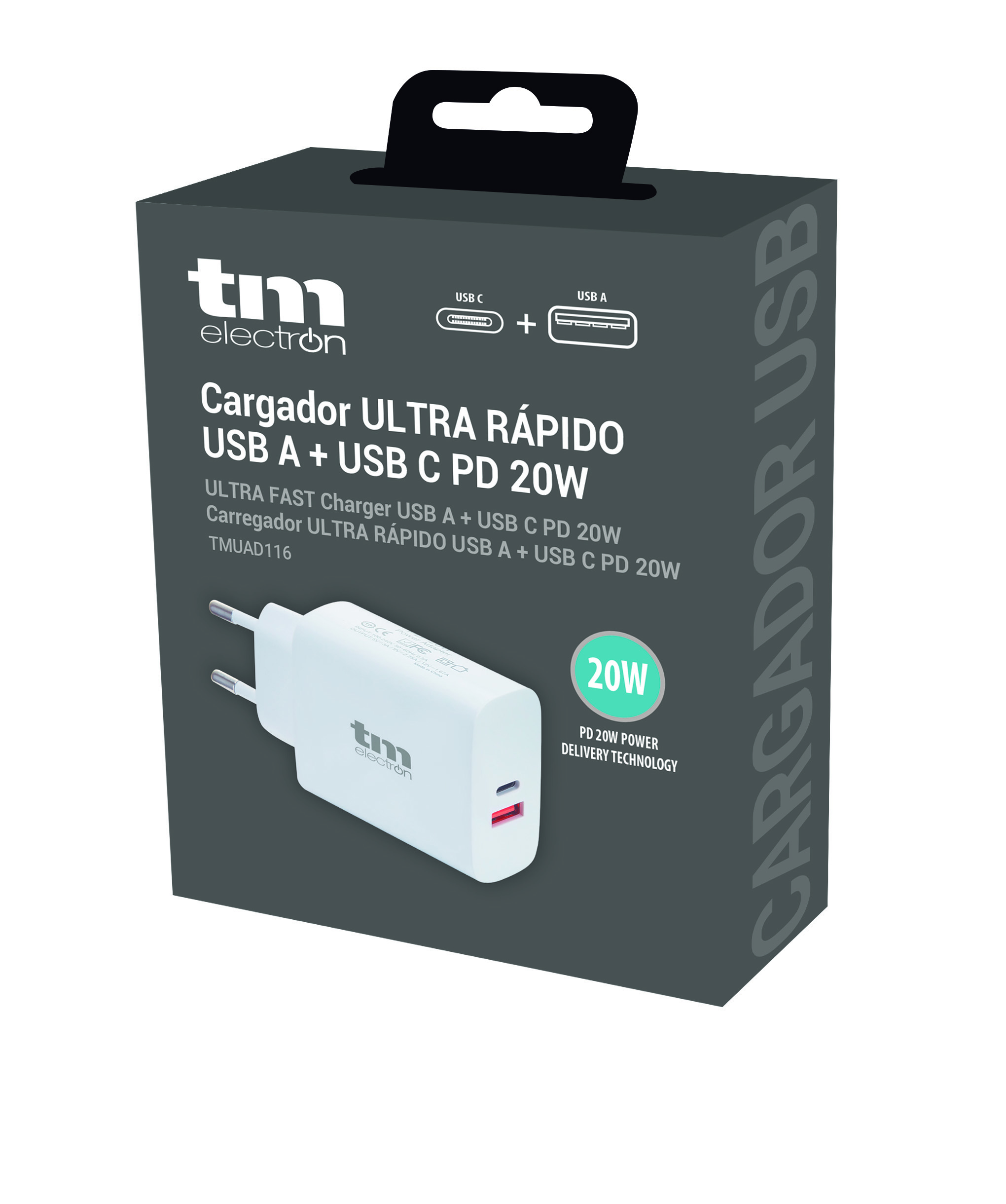 ULTRA Cargador Ultra Rapido Compatible con Iphone USB ULTRA