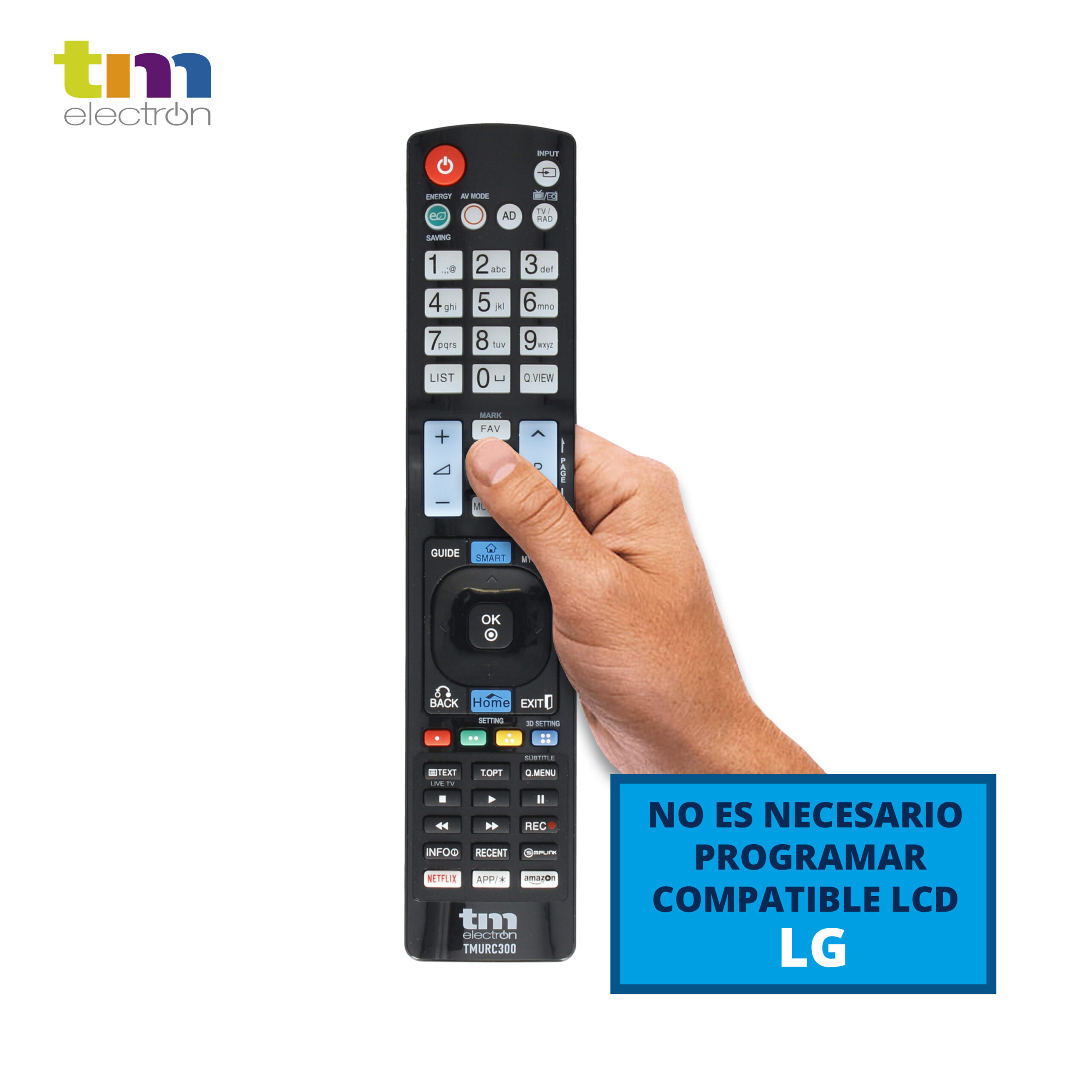 Spark Mando TV a Distancia Gramde Compatible con LG S-9RC/3